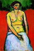 Alexej von Jawlensky Sitzender weiblicher Akt painting